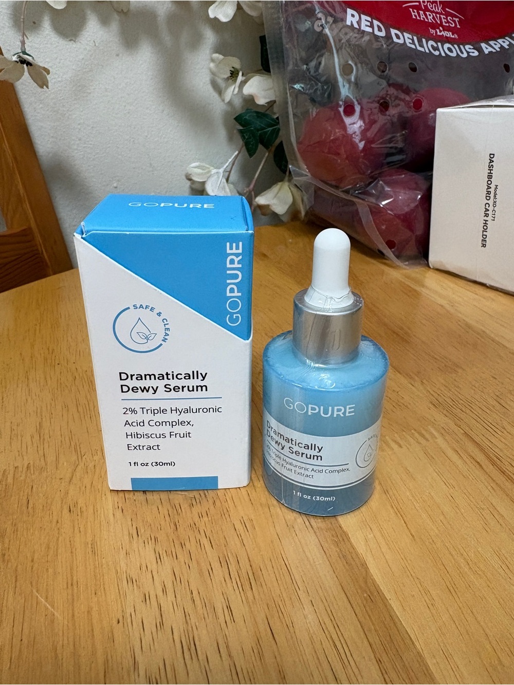 GoPure Hyaluronic Acid Dramatically Dewy Serum 1oz (30ml)Exp:10/2026 NEW, SEALED